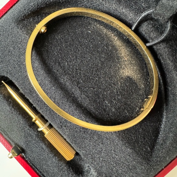 —SOLD— AUTHENTIC LOVE BRACELET, SMALL MODEL - Picture 2 of 8